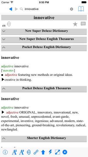 New Deluxe Dictionary And Thesaurus Pro(圖2)-速報App