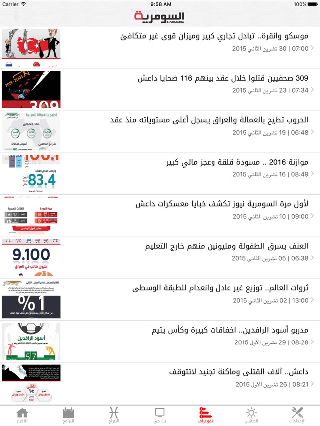 Alsumaria TV قناة السومرية for iPad