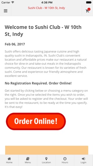 Sushi Club Indy(圖1)-速報App