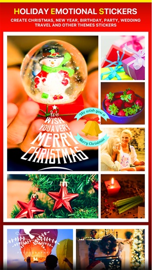 Merry Christmas Collage - Typography Captions(圖5)-速報App