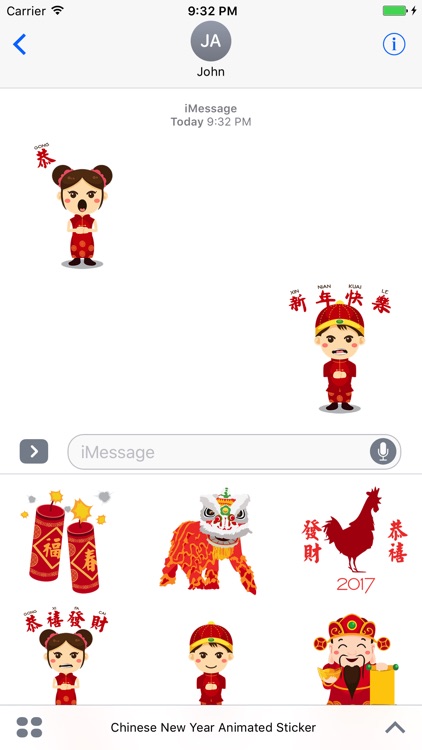 Chinese New Year Animated Stickers for iMessage