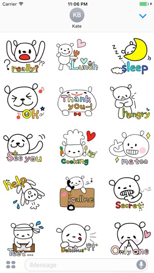 Louisa The Pretty Bear English Stickers(圖2)-速報App