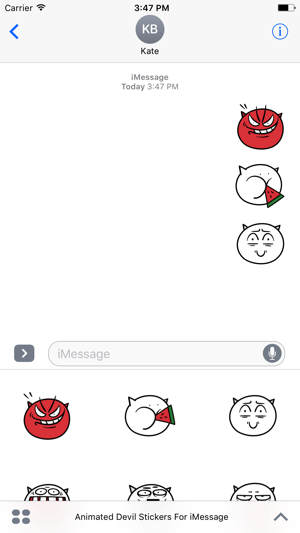 Animated Devil Emoji Stickers For iMessage(圖2)-速報App