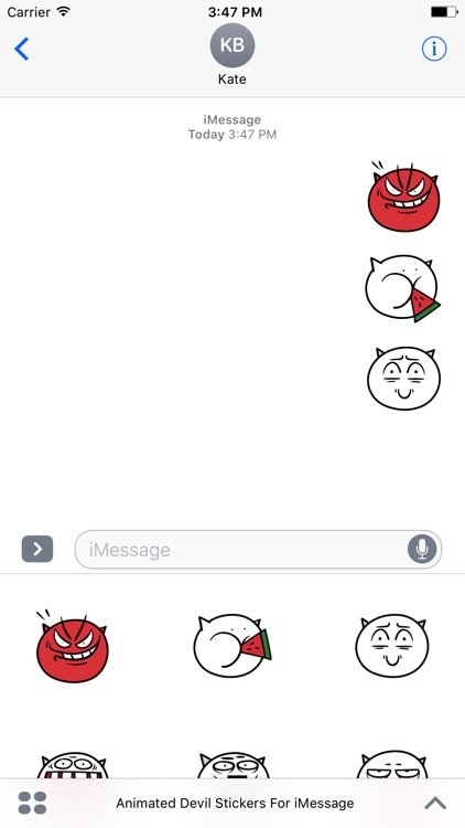 Animated Devil Emoji Stickers For iMessage