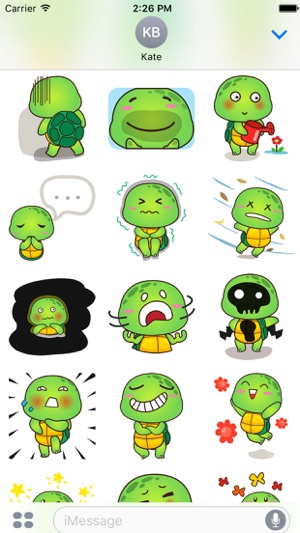 Pura the funny turtle 3 for iMessage Sticker(圖2)-速報App