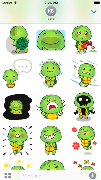 Pura the funny turtle 3 for iMessage Sticker