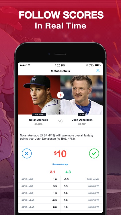 No Halftime - One on One Fantasy Sports Matchups