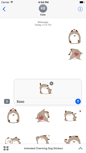 Animated Charming Dog Stickers For iMessage(圖3)-速報App