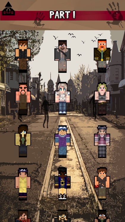 Skins For Walking Dead For Minecraft PE