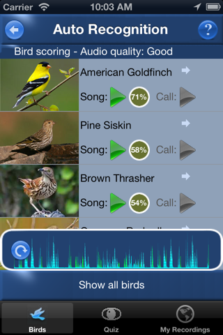 Bird Song Id USA Automatic Recognition Birds Songs - náhled