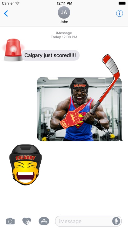 Calgary Hockey Stickers & Emojis