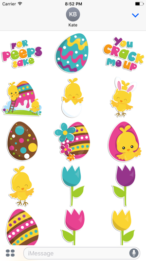 Easter Emoji iMessage Sticker App(圖2)-速報App