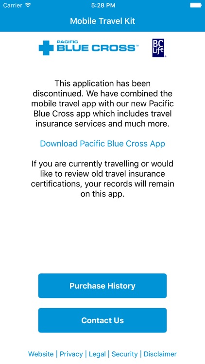 Mobile Travel Kit - Pacific Blue Cross