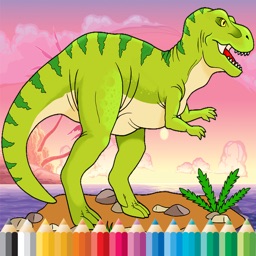 Coloring Book Jurassic Dinosaur Free - for Kid