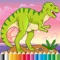 Coloring Book Jurassic Dinosaur for kids