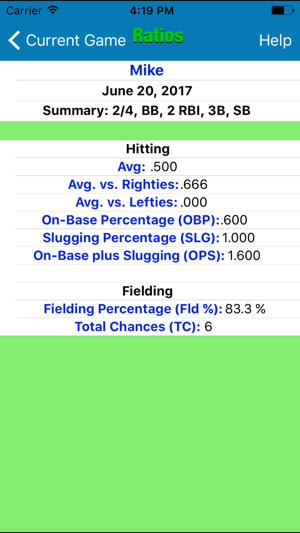 HT Baseball Stat Tracker(圖4)-速報App