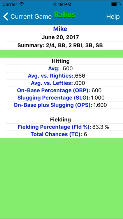 HT Baseball Stat Tracker screenshot-3