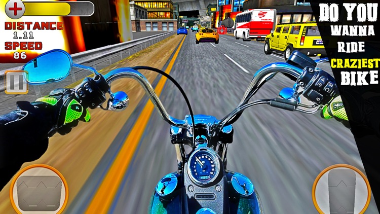 VR Crazy Bike Race: Traffic Racing Free