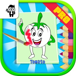 Vegetables Kids Coloring Book Pro