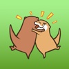 Lovely Otter Couple Stickers Vol 3