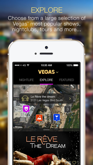 VEGAS (the app) screenshot