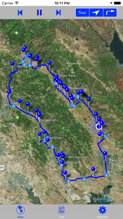 Napa & Sonoma Wine GPS SelfTour