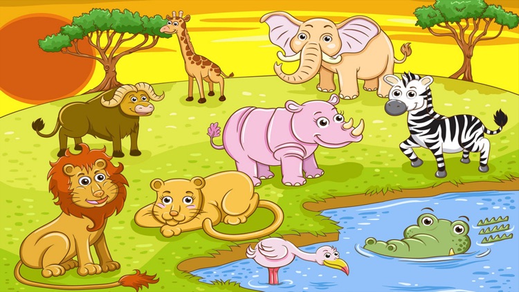 Animal Jigsaws - Baby Learning English Games