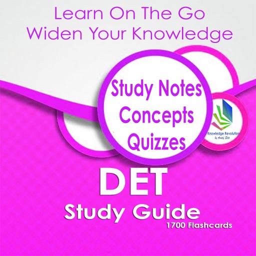 DET Study Guide for Learning & Exam Prep 1400 Q&A icon