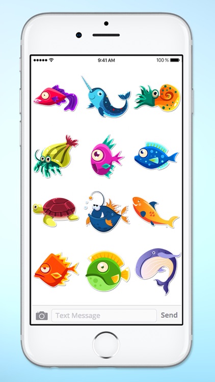 Funny Fish and Sea Life Sticker Pack screenshot-4