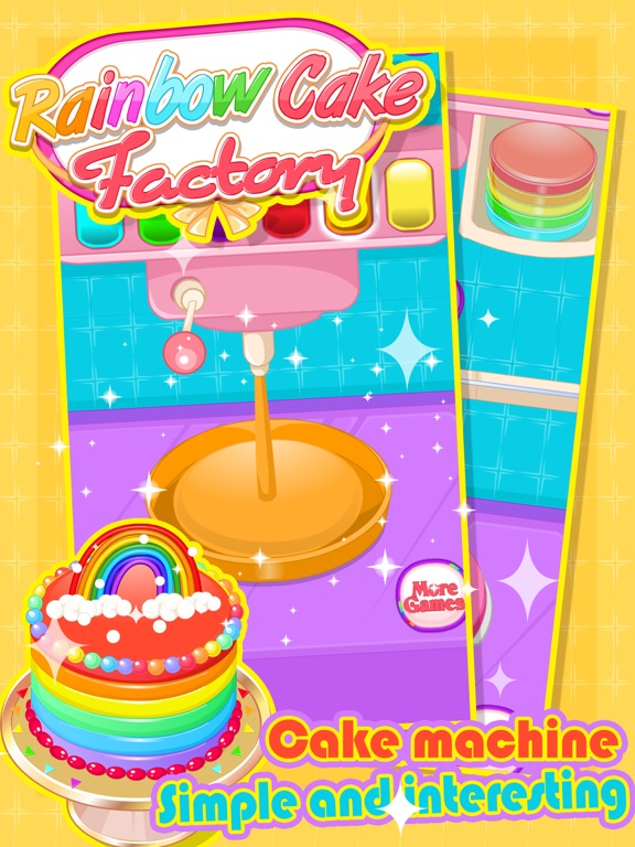 Rainbow Cake Factory - Cooking Game For Kids screenshot 3
