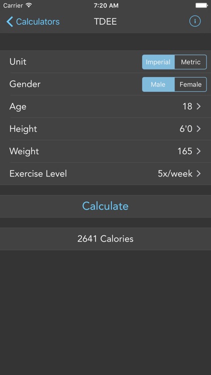 Swole Calc - TDEE, BMR, BMI & FFMI Calculator