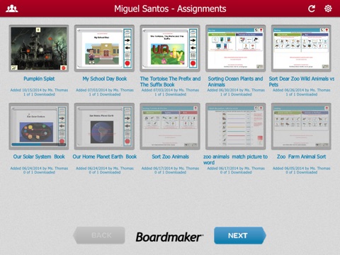 Boardmaker Student Center screenshot 2