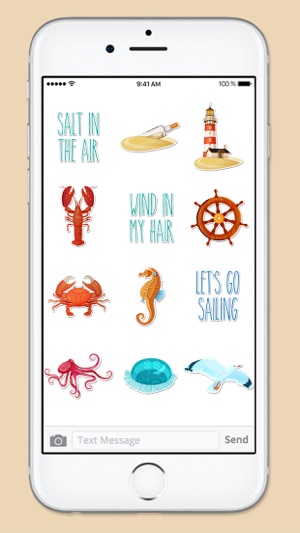 Beach Ocean and Nautical Sticker Pack(圖4)-速報App