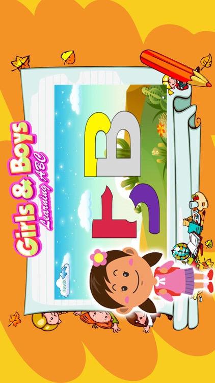 Girls & boys learning abc with educational games screenshot-3