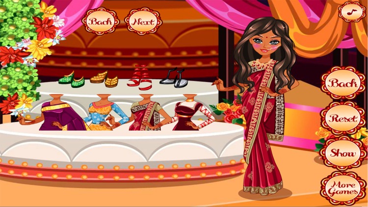 Indian Princess wedding Beauty Salon Dress Up Prom