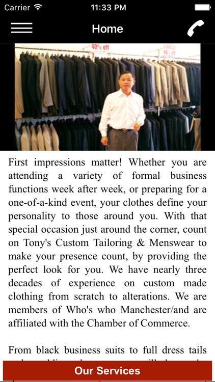 Tony's Custom Tailoring