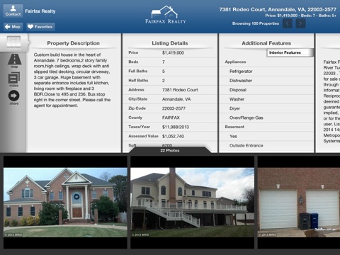 Fairfax Realty for iPad screenshot 2