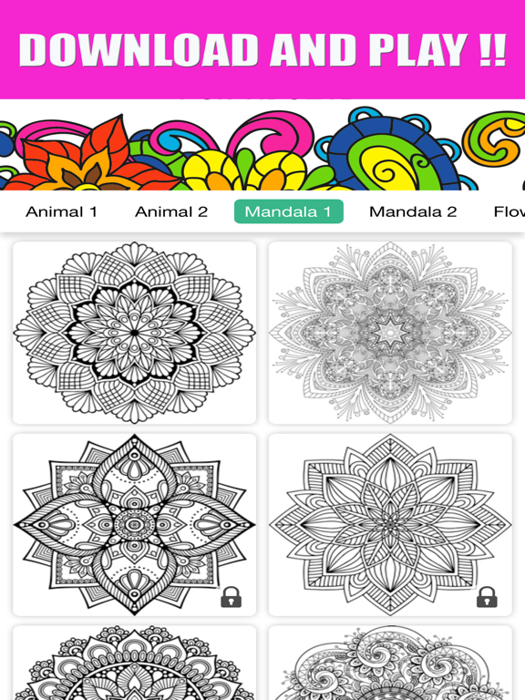 Download 2020 Adults Coloring Book Color Therapy For Anti Stress Iphone Ipad App Download Latest