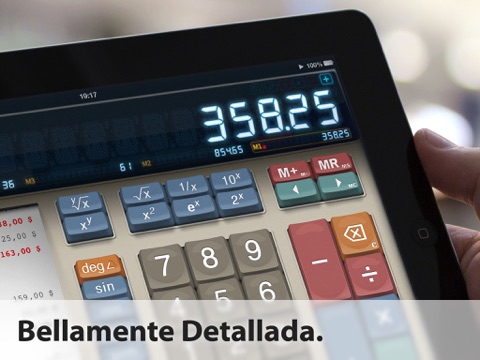 MaxiCalc Free: Big Retro LCD Basic Desk Calculator screenshot 2