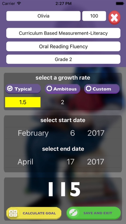 SPS Progress Monitoring Goal Setting APP