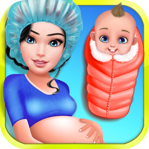 Pregnant Mommy & Newborn Baby Icon