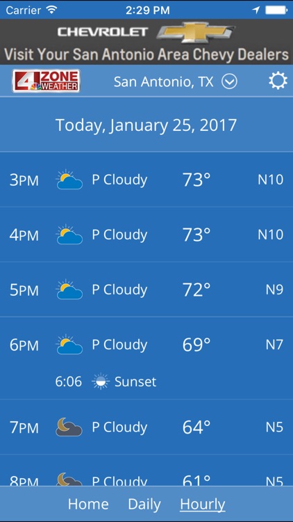 WOAI 4 Zone Weather