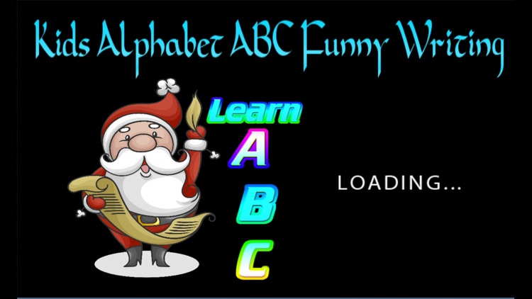 Santa Claus Kids Alphabet ABC Funny Writing