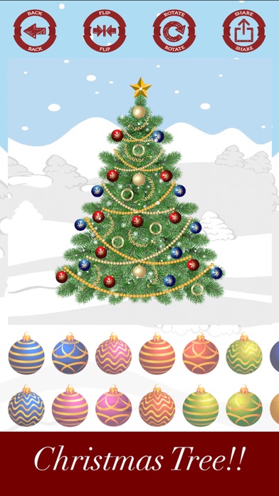 How to cancel & delete Decorate and create Christmas tree with stickers from iphone & ipad 1