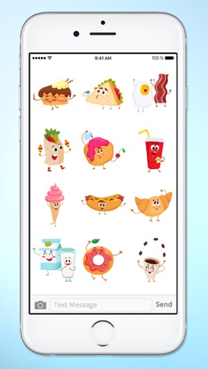 Fun Breakfast and Lunch Food Sticker Pack(圖4)-速報App