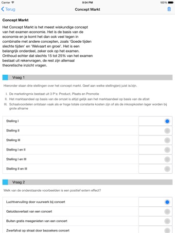 Examentraining VWO Economie screenshot 2