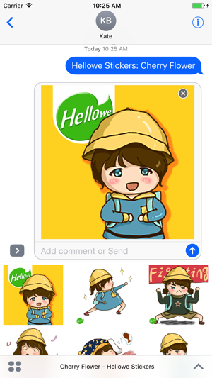 Hellowe Stickers: Cherry Flower