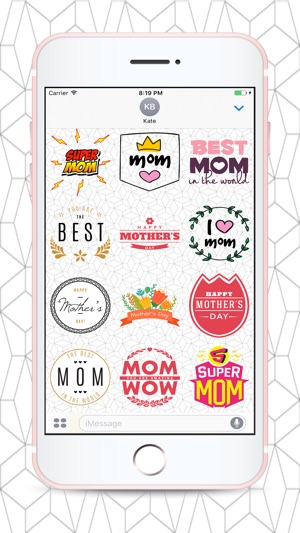 Super Mom Mothers Day Stickers for Messaging(圖3)-速報App