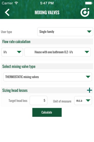 Domestic Water Sizer screenshot 3