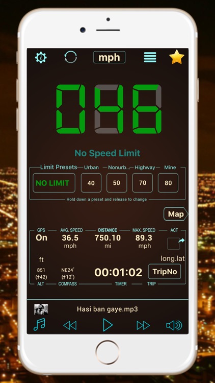 GPS Speedometer Free Speed Tracker
